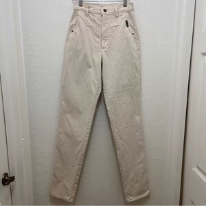 Vtg Rocky Mountain Jeans Women's 27/5 Beige Bareback High Rise